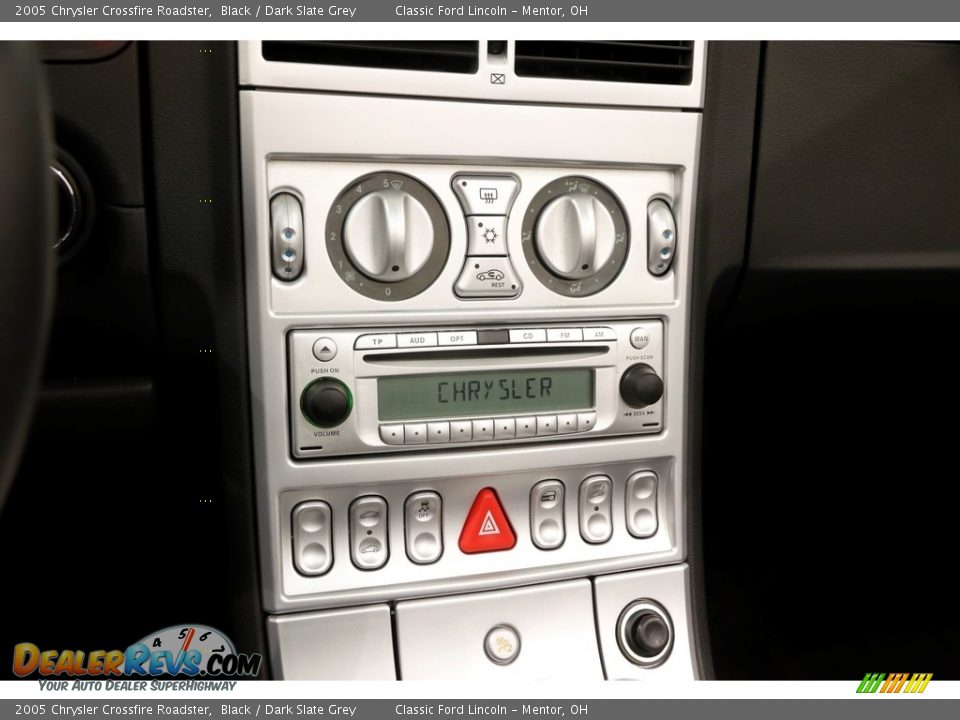 2005 Chrysler Crossfire Roadster Black / Dark Slate Grey Photo #10