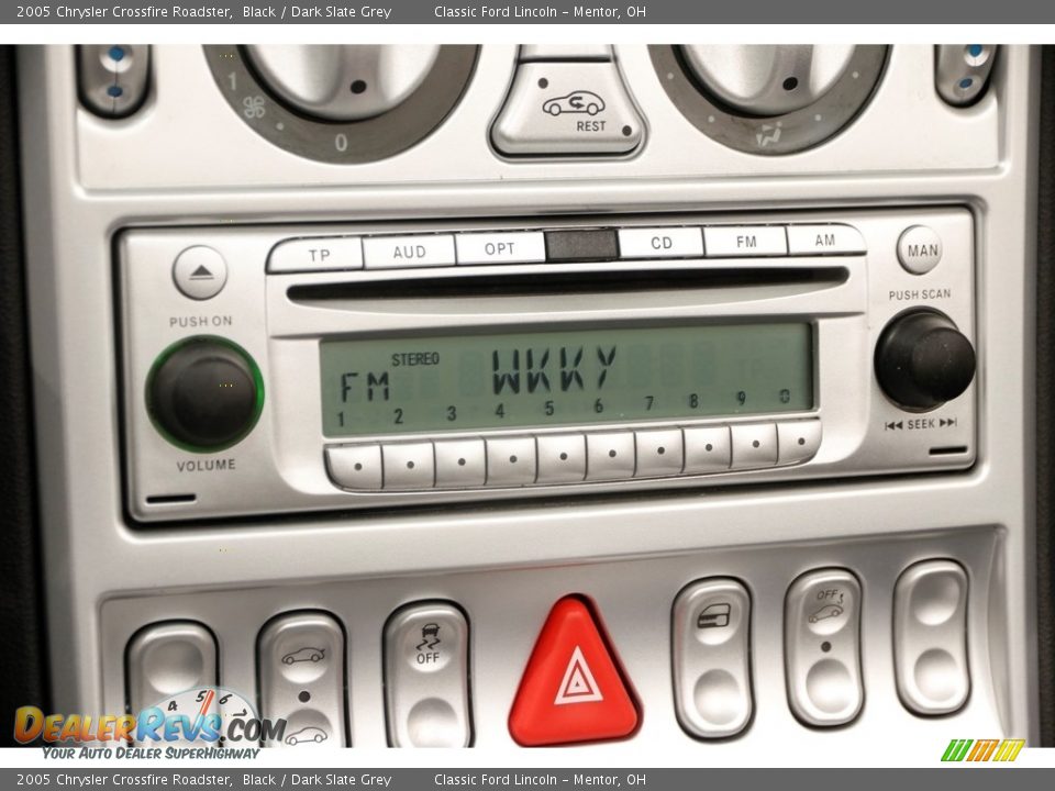 2005 Chrysler Crossfire Roadster Black / Dark Slate Grey Photo #11