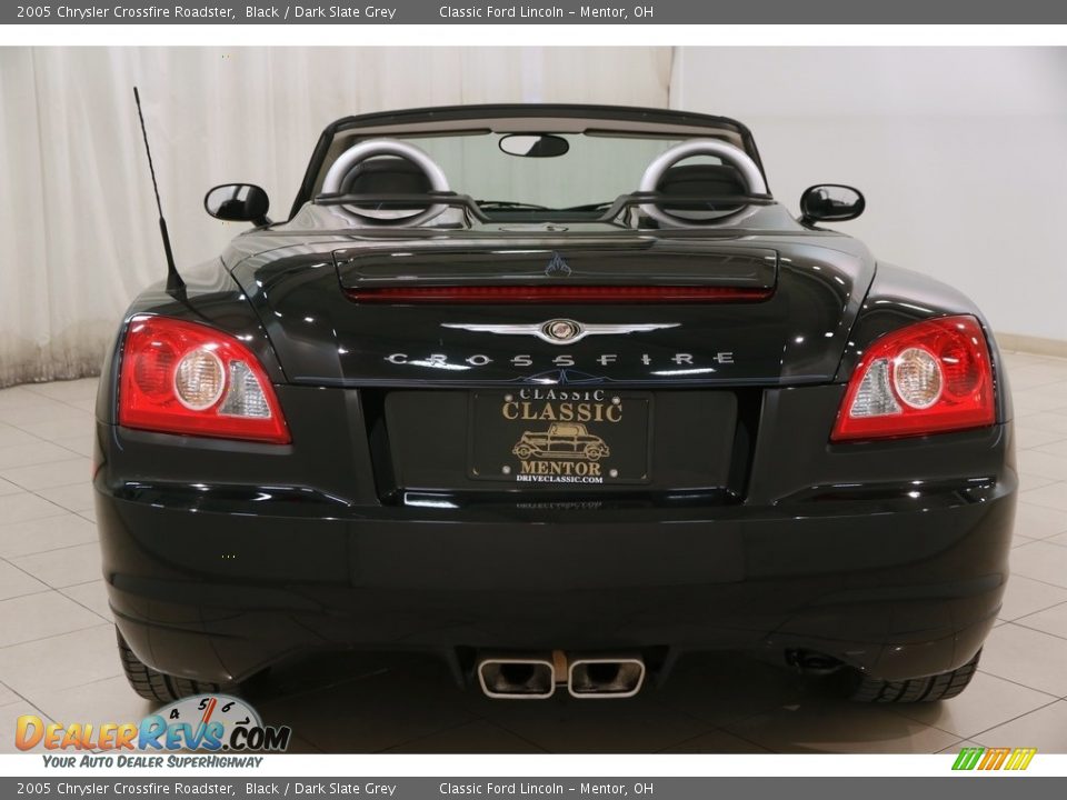 2005 Chrysler Crossfire Roadster Black / Dark Slate Grey Photo #17