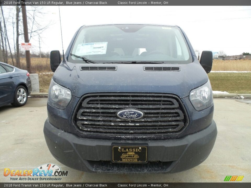 2018 Ford Transit Van 150 LR Regular Blue Jeans / Charcoal Black Photo #2
