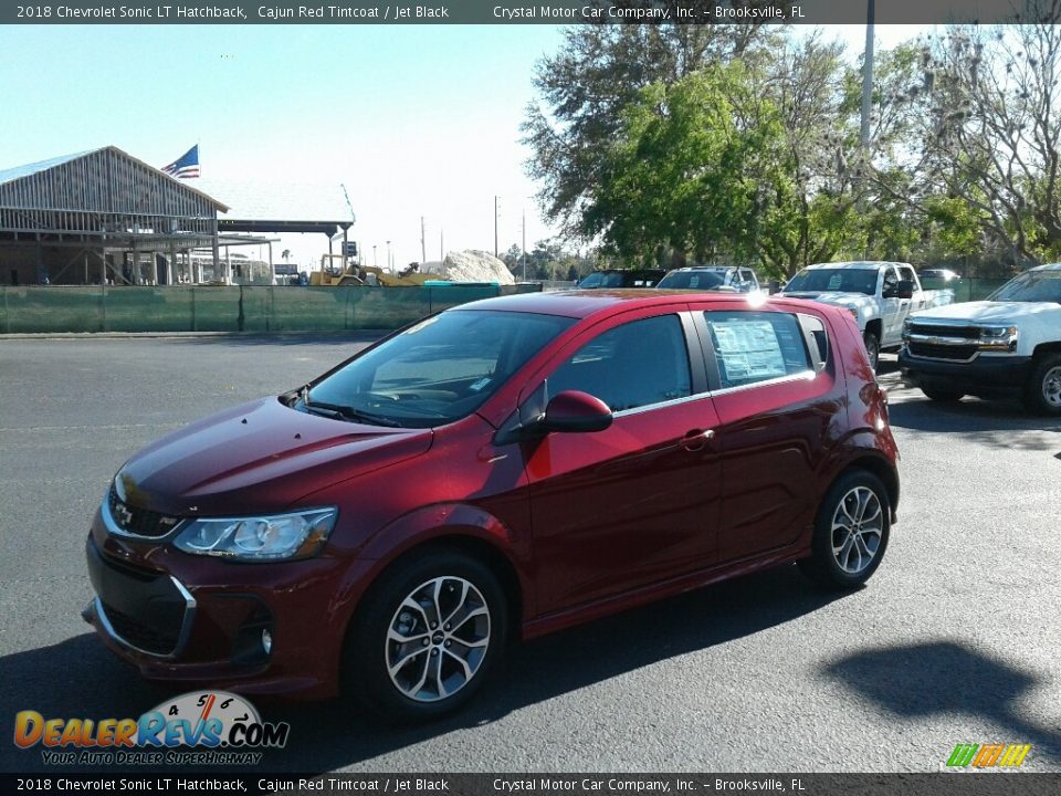 2018 Chevrolet Sonic LT Hatchback Cajun Red Tintcoat / Jet Black Photo #1