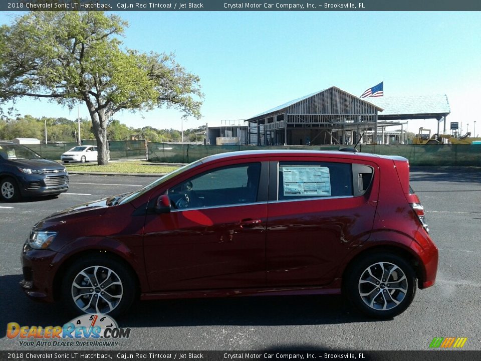 2018 Chevrolet Sonic LT Hatchback Cajun Red Tintcoat / Jet Black Photo #2