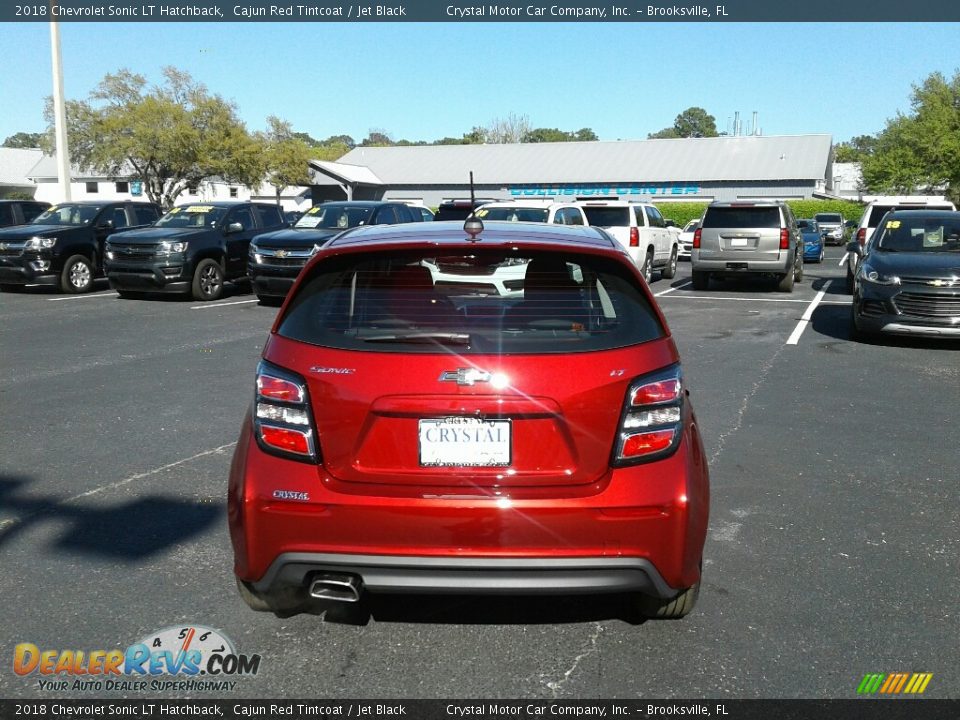 2018 Chevrolet Sonic LT Hatchback Cajun Red Tintcoat / Jet Black Photo #4