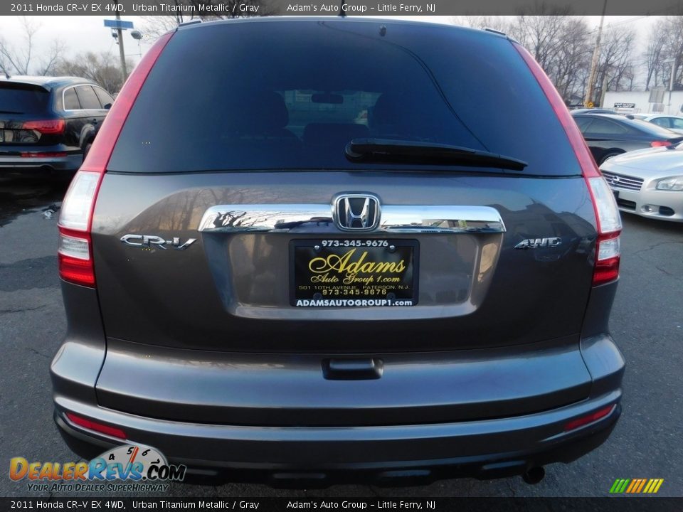 2011 Honda CR-V EX 4WD Urban Titanium Metallic / Gray Photo #6