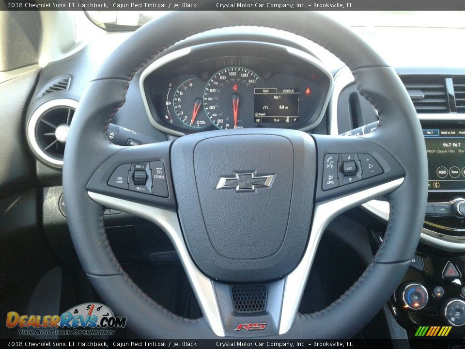 2018 Chevrolet Sonic LT Hatchback Cajun Red Tintcoat / Jet Black Photo #14