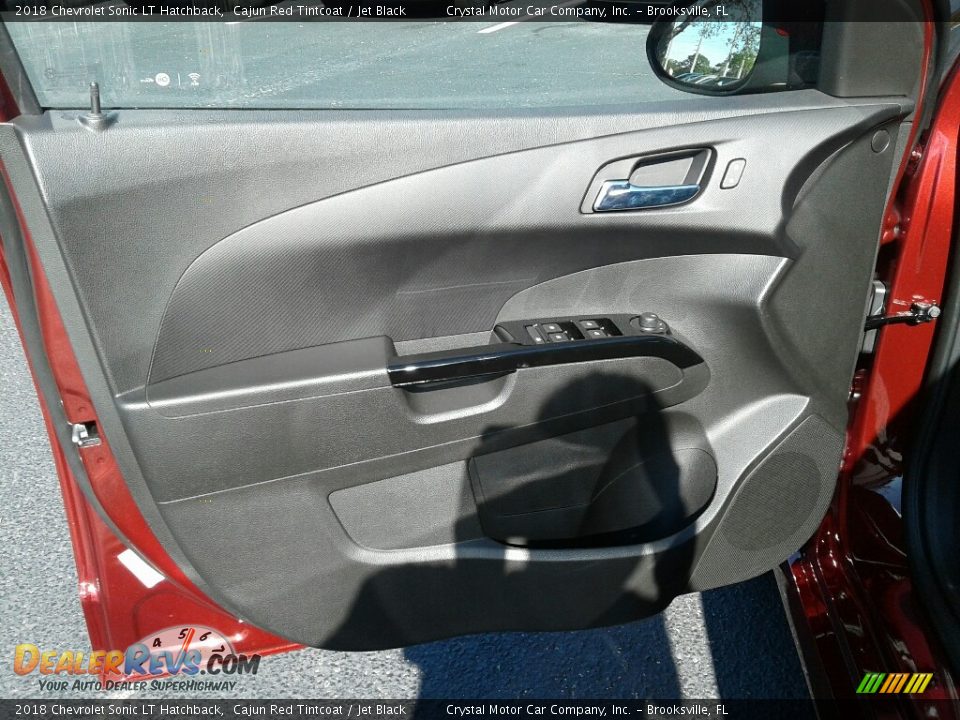 2018 Chevrolet Sonic LT Hatchback Cajun Red Tintcoat / Jet Black Photo #17