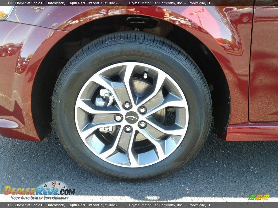 2018 Chevrolet Sonic LT Hatchback Cajun Red Tintcoat / Jet Black Photo #20