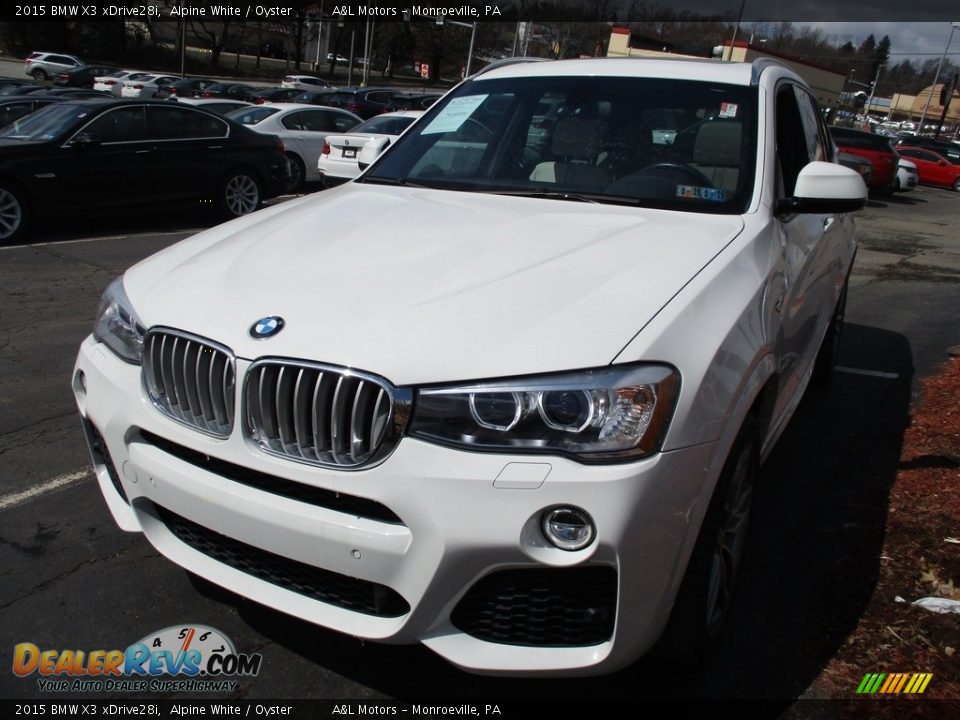 2015 BMW X3 xDrive28i Alpine White / Oyster Photo #7