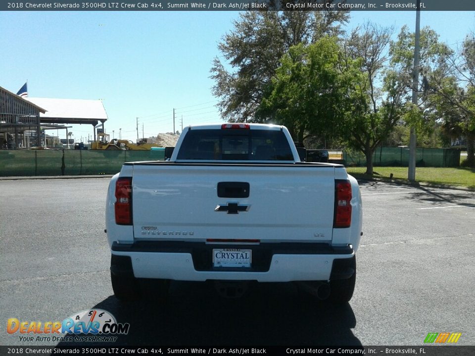 2018 Chevrolet Silverado 3500HD LTZ Crew Cab 4x4 Summit White / Dark Ash/Jet Black Photo #4