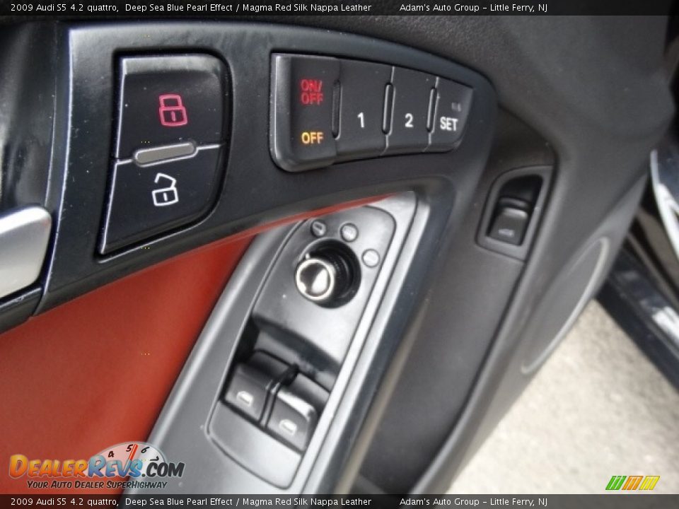 2009 Audi S5 4.2 quattro Deep Sea Blue Pearl Effect / Magma Red Silk Nappa Leather Photo #8