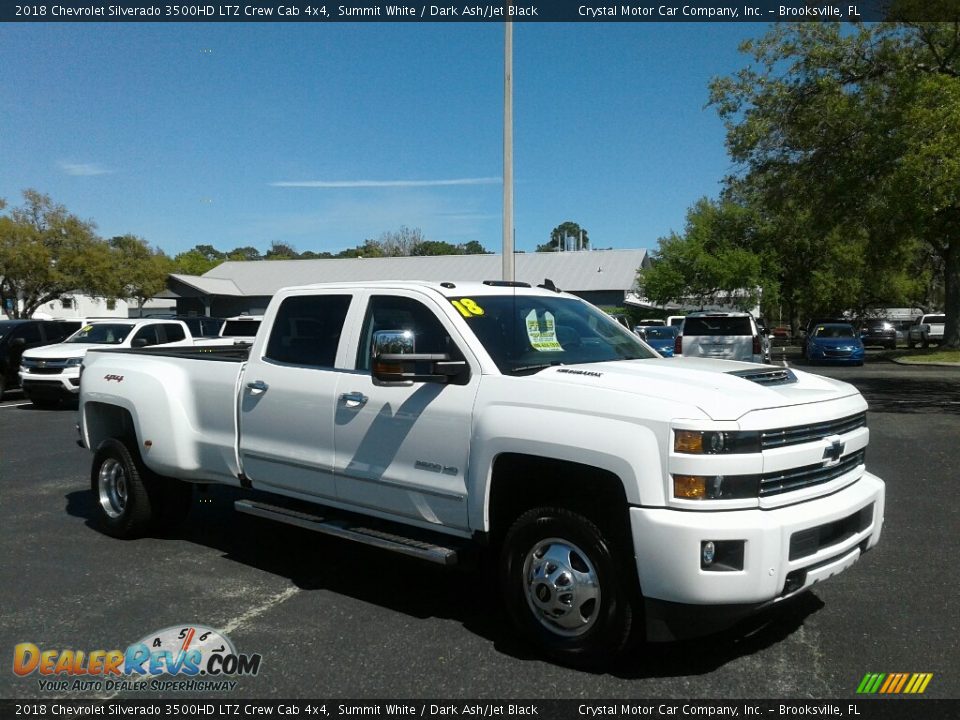 2018 Chevrolet Silverado 3500HD LTZ Crew Cab 4x4 Summit White / Dark Ash/Jet Black Photo #7