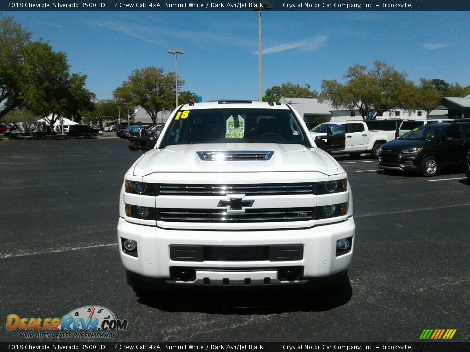 2018 Chevrolet Silverado 3500HD LTZ Crew Cab 4x4 Summit White / Dark Ash/Jet Black Photo #8