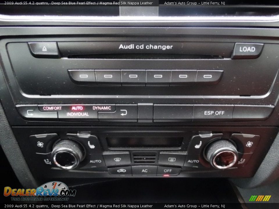 2009 Audi S5 4.2 quattro Deep Sea Blue Pearl Effect / Magma Red Silk Nappa Leather Photo #13