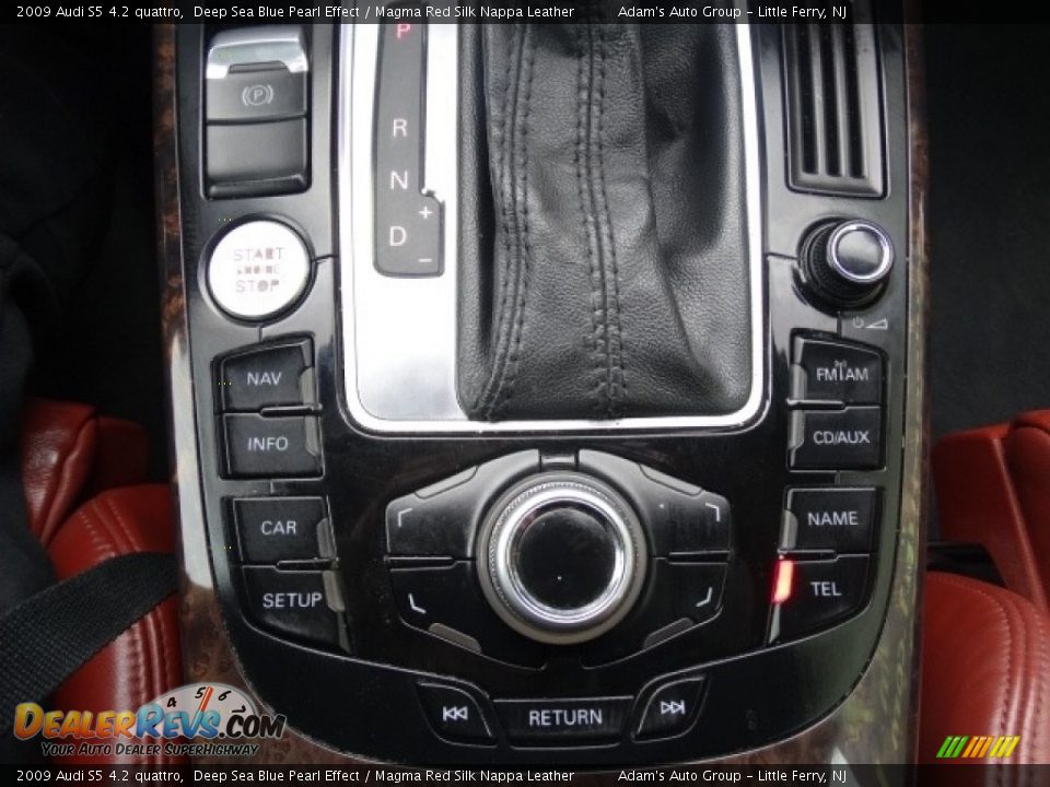 2009 Audi S5 4.2 quattro Deep Sea Blue Pearl Effect / Magma Red Silk Nappa Leather Photo #14
