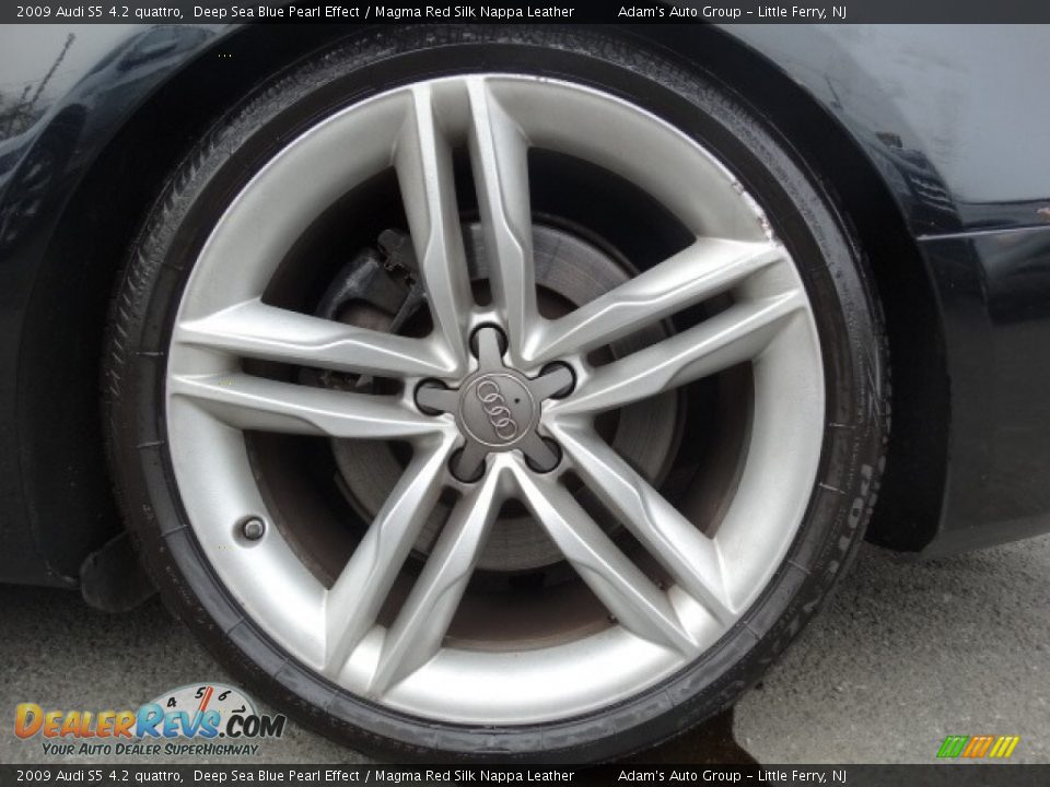 2009 Audi S5 4.2 quattro Deep Sea Blue Pearl Effect / Magma Red Silk Nappa Leather Photo #25