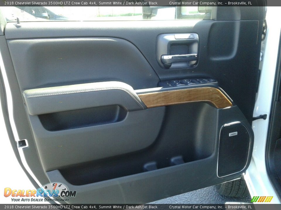 2018 Chevrolet Silverado 3500HD LTZ Crew Cab 4x4 Summit White / Dark Ash/Jet Black Photo #17