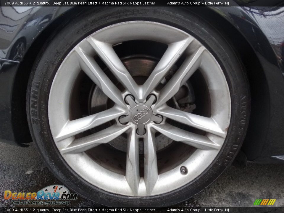 2009 Audi S5 4.2 quattro Deep Sea Blue Pearl Effect / Magma Red Silk Nappa Leather Photo #26