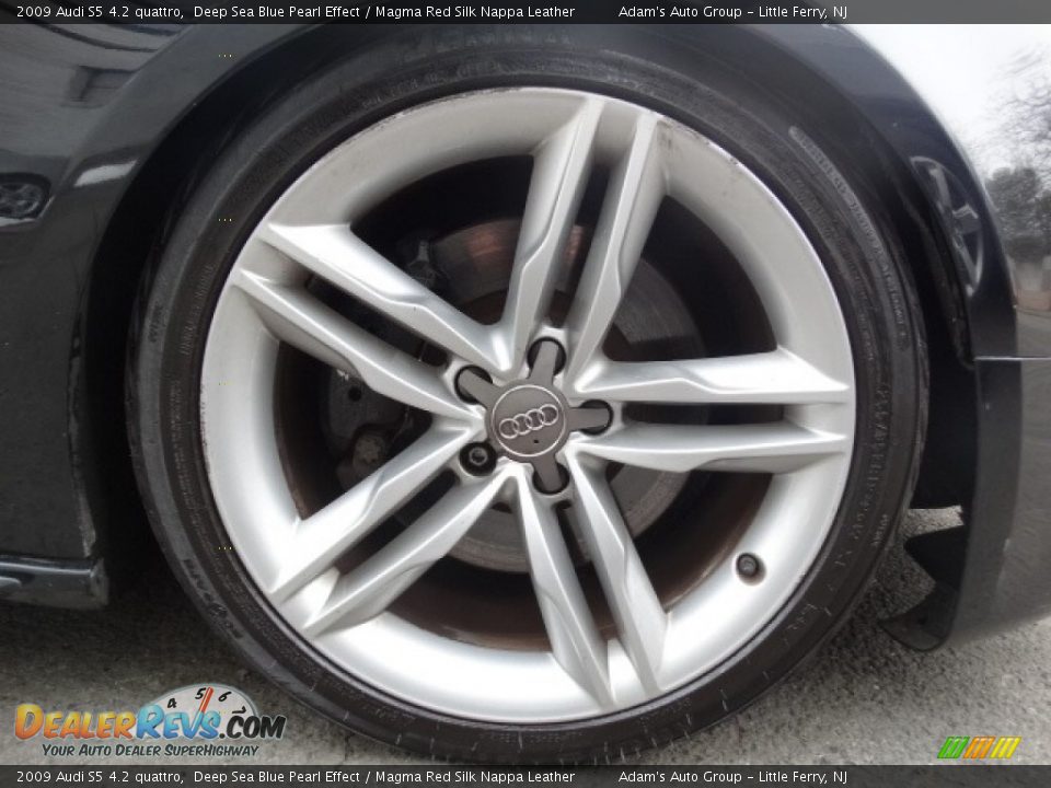 2009 Audi S5 4.2 quattro Deep Sea Blue Pearl Effect / Magma Red Silk Nappa Leather Photo #27