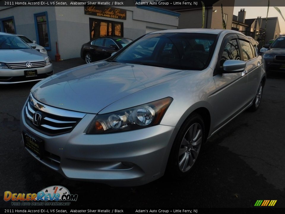 2011 Honda Accord EX-L V6 Sedan Alabaster Silver Metallic / Black Photo #1
