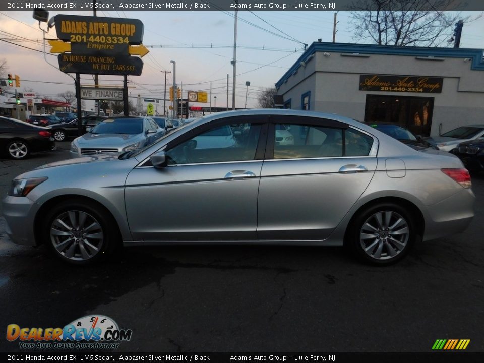 2011 Honda Accord EX-L V6 Sedan Alabaster Silver Metallic / Black Photo #2