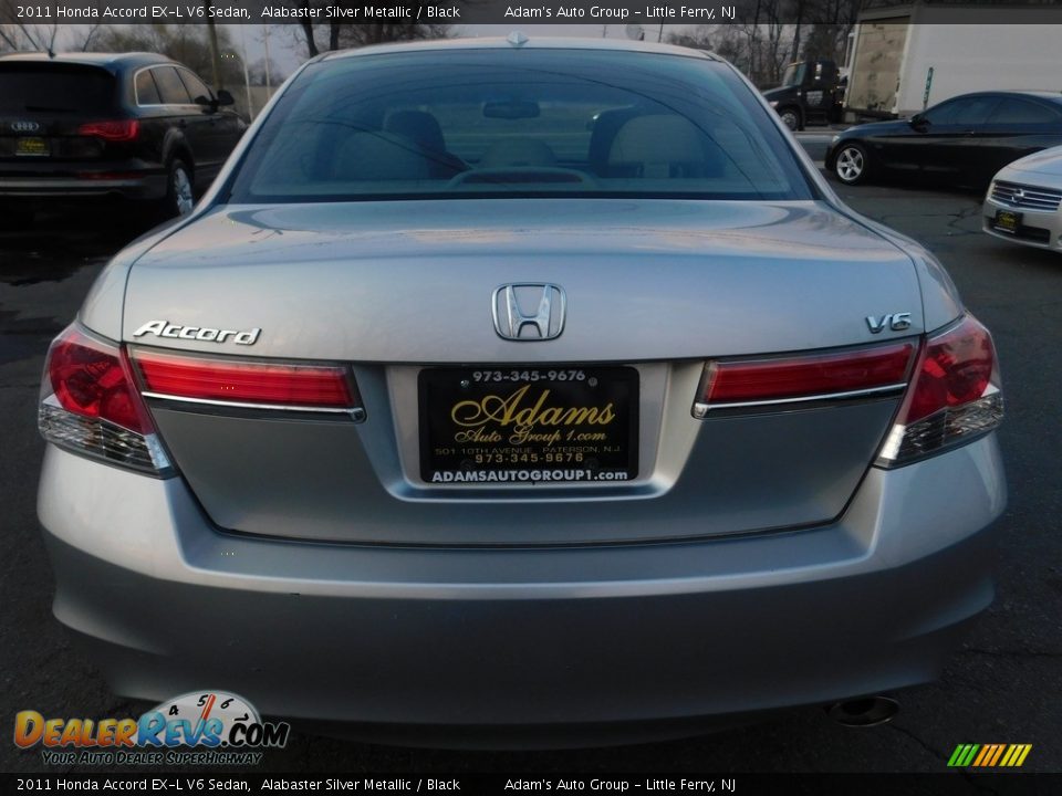 2011 Honda Accord EX-L V6 Sedan Alabaster Silver Metallic / Black Photo #5