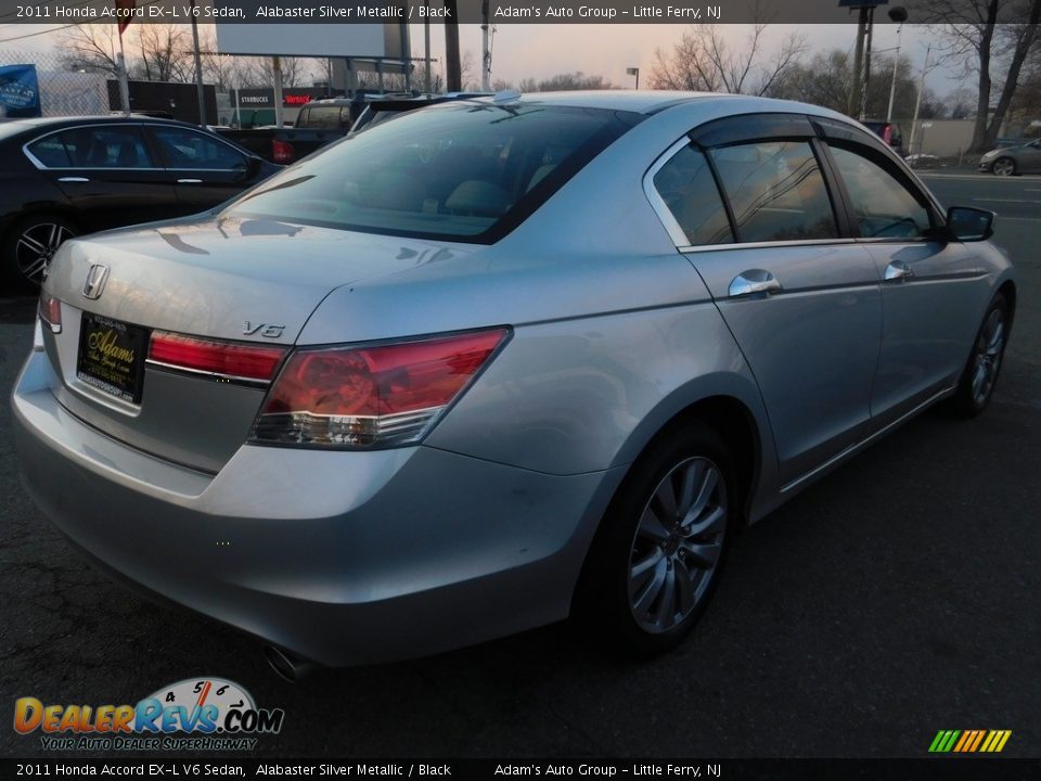 2011 Honda Accord EX-L V6 Sedan Alabaster Silver Metallic / Black Photo #7