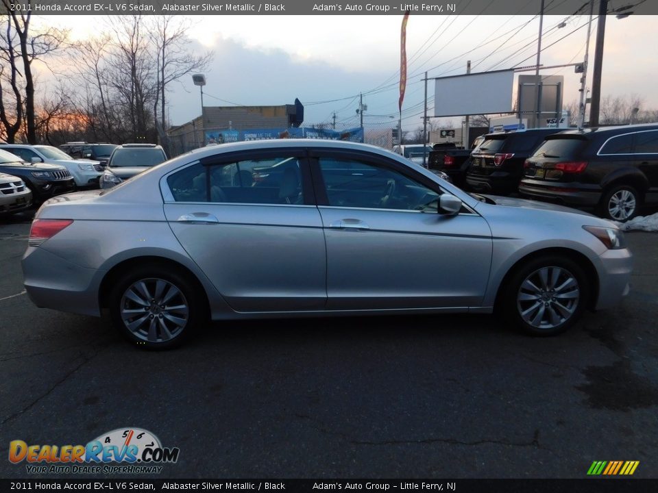 2011 Honda Accord EX-L V6 Sedan Alabaster Silver Metallic / Black Photo #8