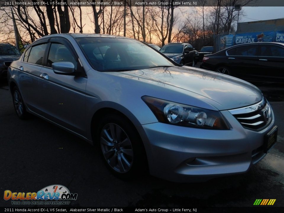 2011 Honda Accord EX-L V6 Sedan Alabaster Silver Metallic / Black Photo #9