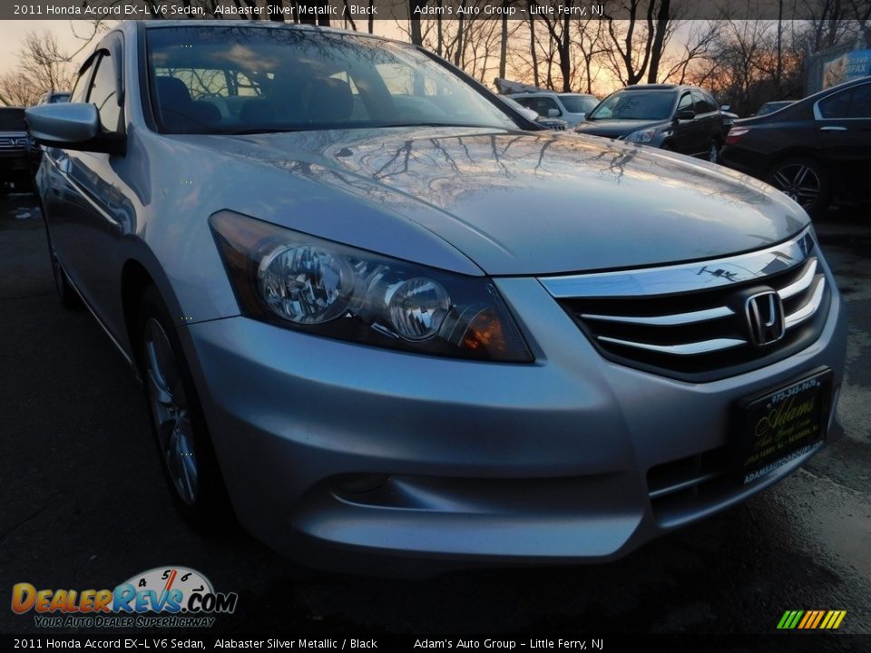 2011 Honda Accord EX-L V6 Sedan Alabaster Silver Metallic / Black Photo #10