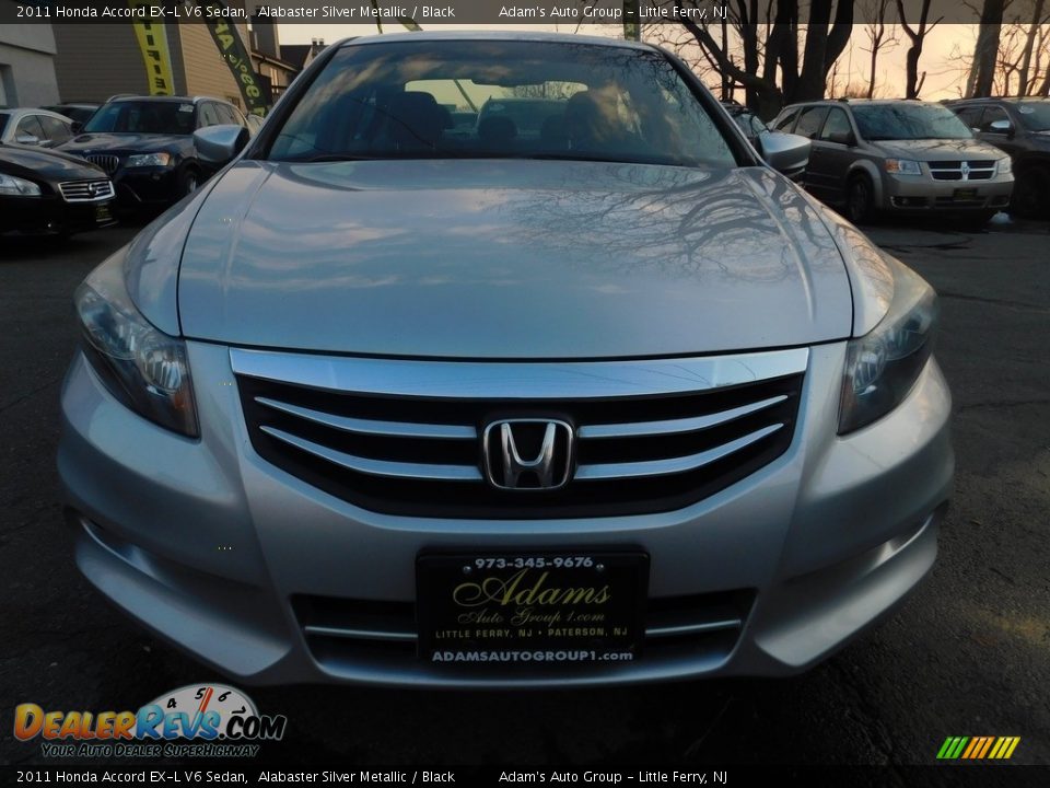 2011 Honda Accord EX-L V6 Sedan Alabaster Silver Metallic / Black Photo #11