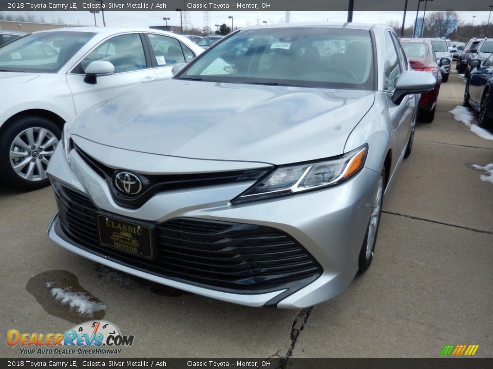 2018 Toyota Camry LE Celestial Silver Metallic / Ash Photo #1