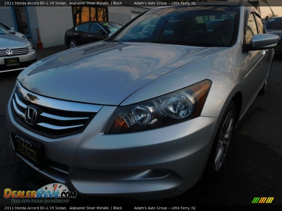 2011 Honda Accord EX-L V6 Sedan Alabaster Silver Metallic / Black Photo #12