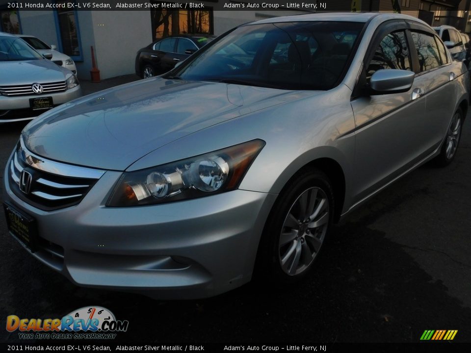 2011 Honda Accord EX-L V6 Sedan Alabaster Silver Metallic / Black Photo #13
