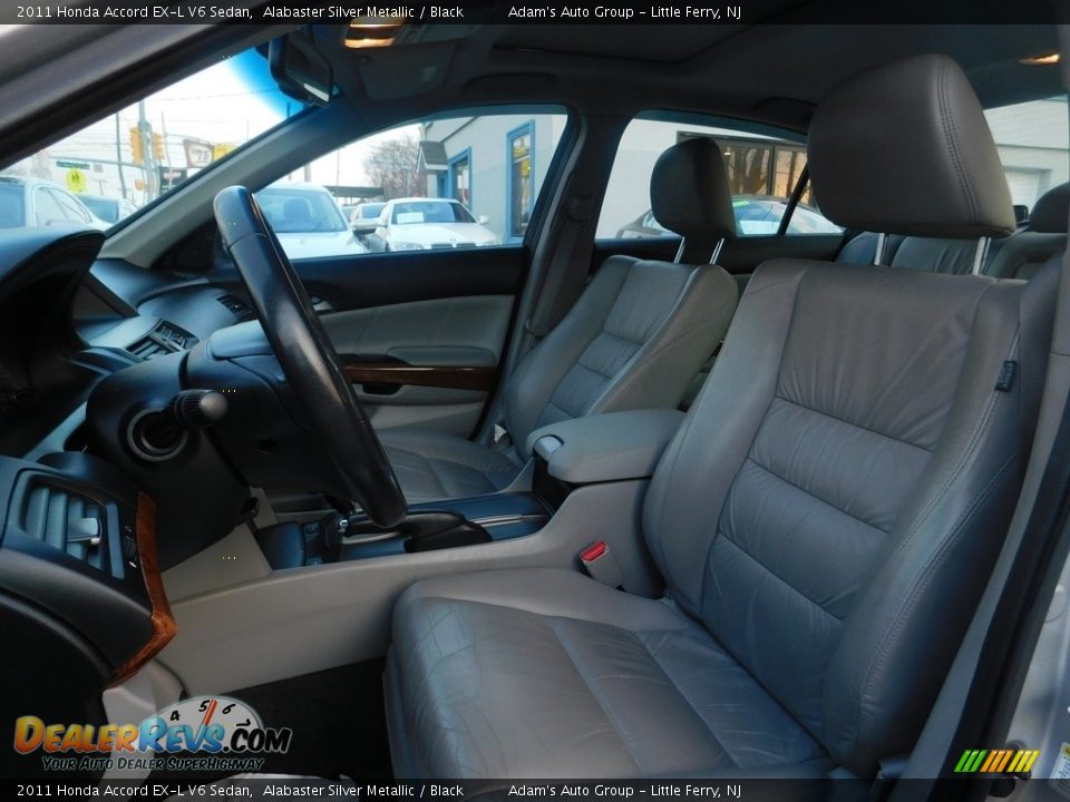 2011 Honda Accord EX-L V6 Sedan Alabaster Silver Metallic / Black Photo #16