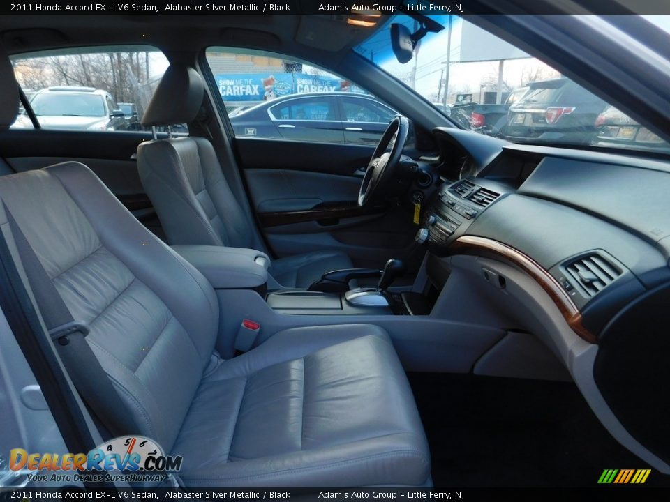 2011 Honda Accord EX-L V6 Sedan Alabaster Silver Metallic / Black Photo #20