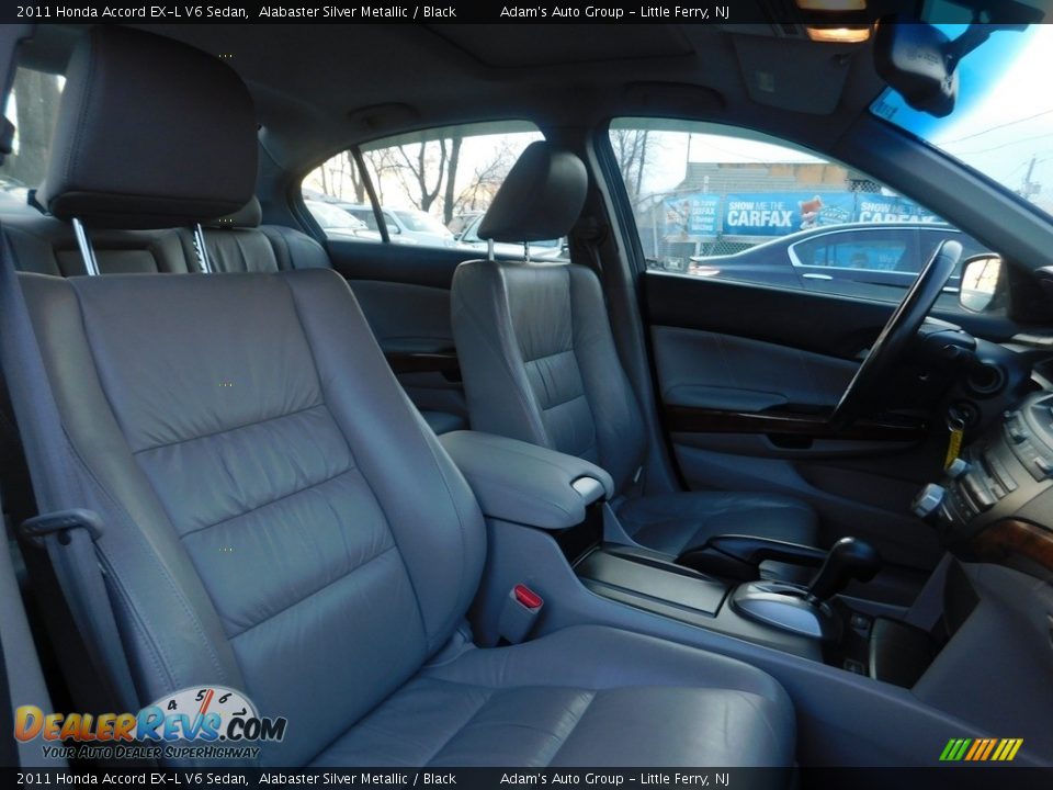 2011 Honda Accord EX-L V6 Sedan Alabaster Silver Metallic / Black Photo #21