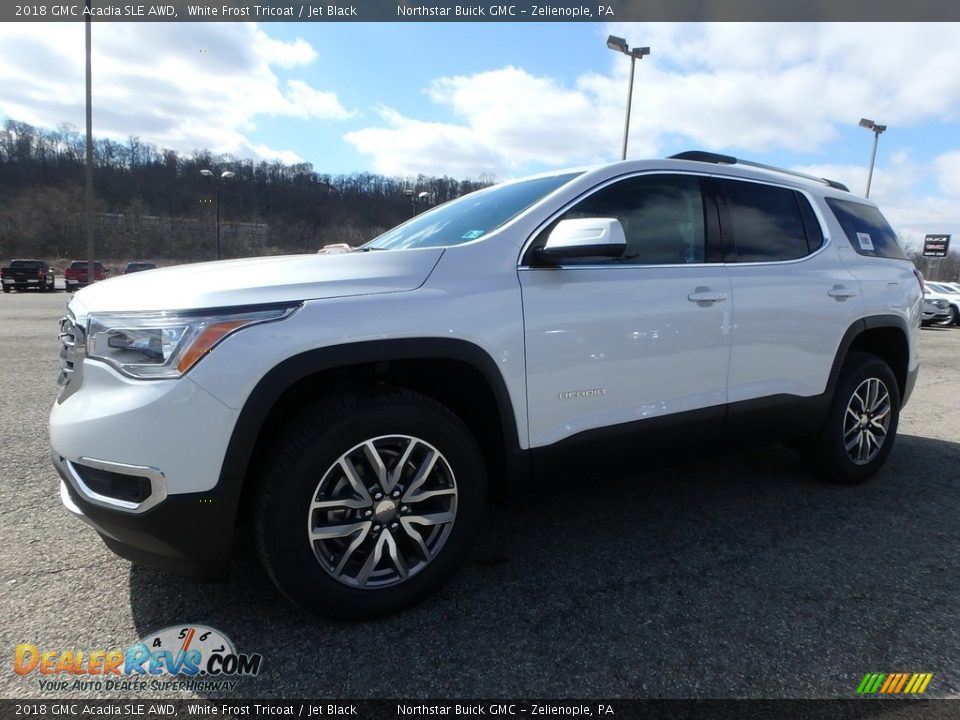 2018 GMC Acadia SLE AWD White Frost Tricoat / Jet Black Photo #1
