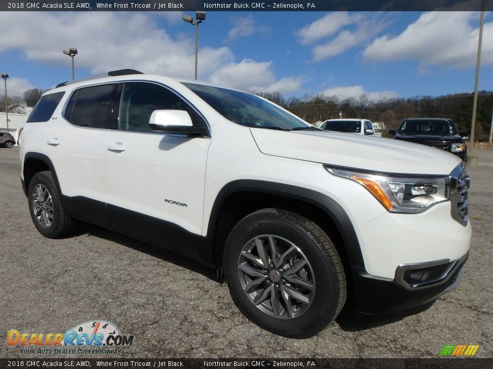 2018 GMC Acadia SLE AWD White Frost Tricoat / Jet Black Photo #3