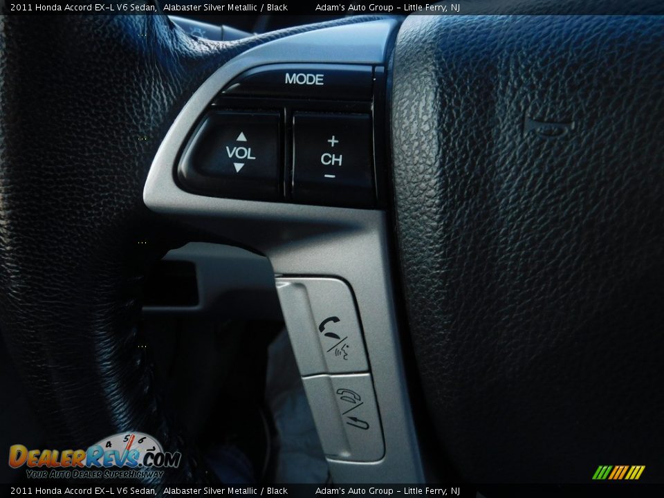 2011 Honda Accord EX-L V6 Sedan Alabaster Silver Metallic / Black Photo #34