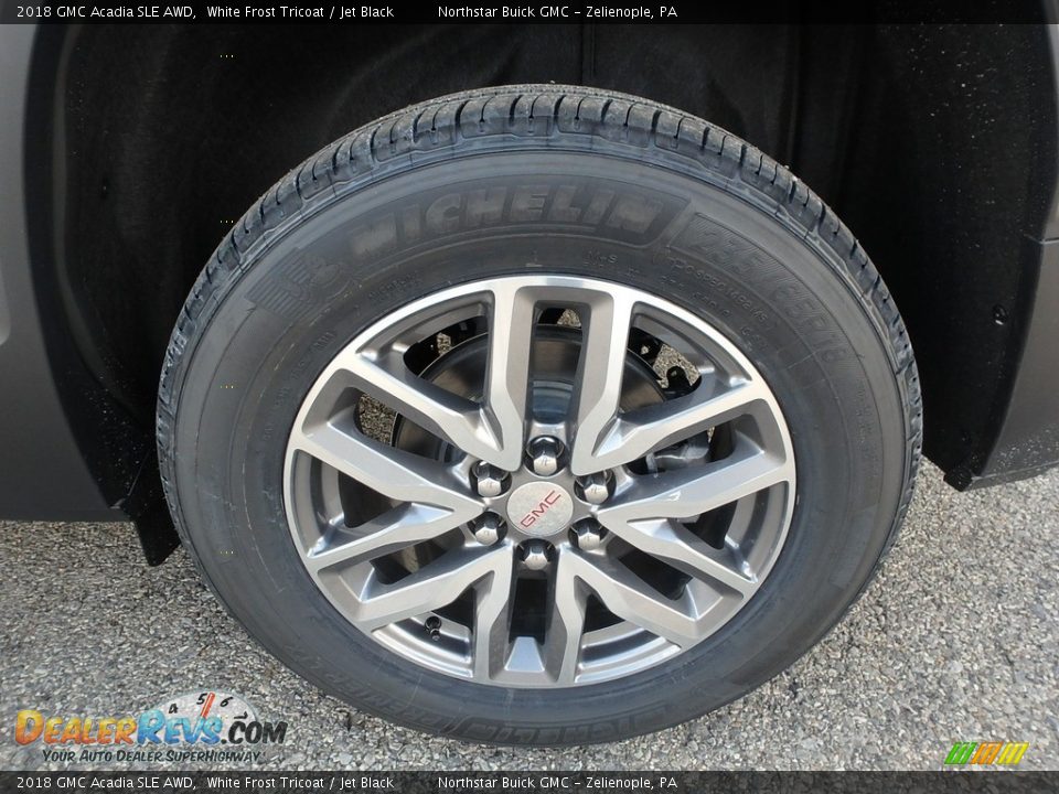 2018 GMC Acadia SLE AWD White Frost Tricoat / Jet Black Photo #10