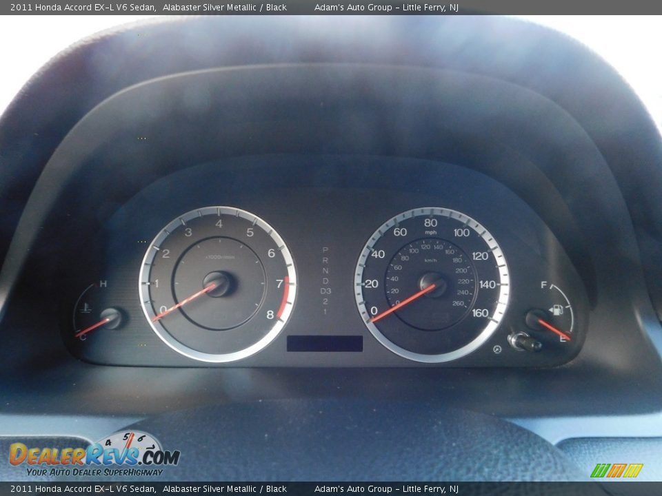 2011 Honda Accord EX-L V6 Sedan Alabaster Silver Metallic / Black Photo #36