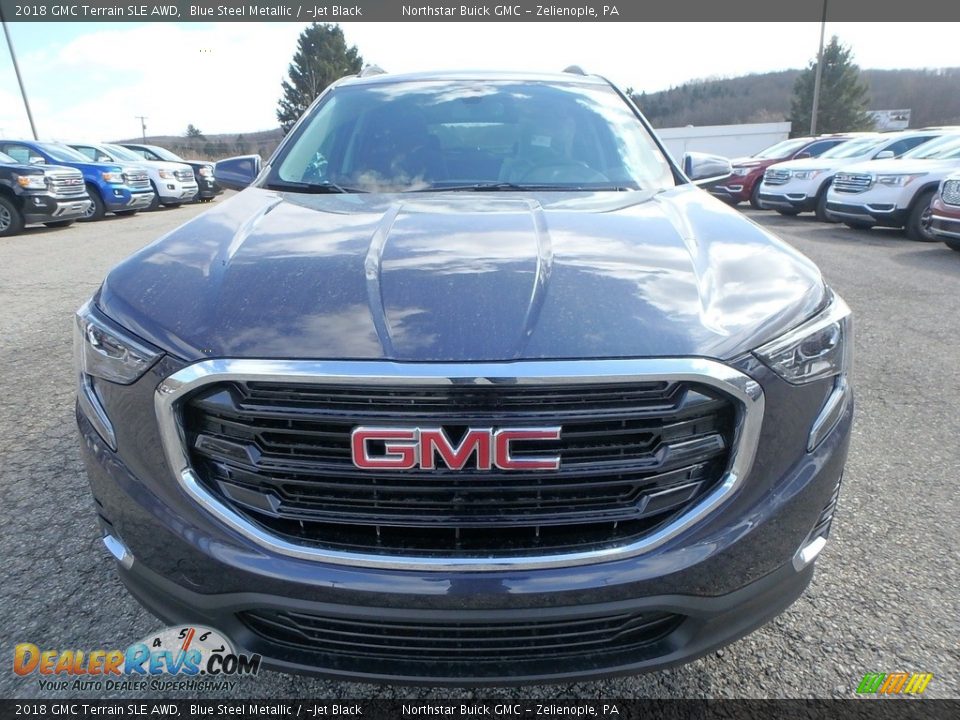 2018 GMC Terrain SLE AWD Blue Steel Metallic / ­Jet Black Photo #2