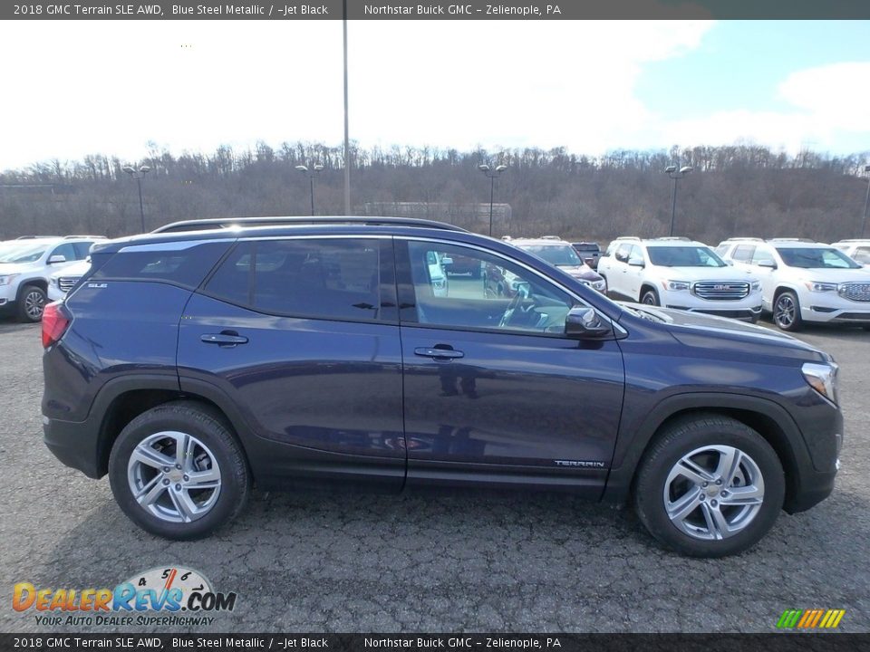 2018 GMC Terrain SLE AWD Blue Steel Metallic / ­Jet Black Photo #4
