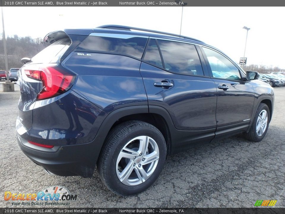 2018 GMC Terrain SLE AWD Blue Steel Metallic / ­Jet Black Photo #5