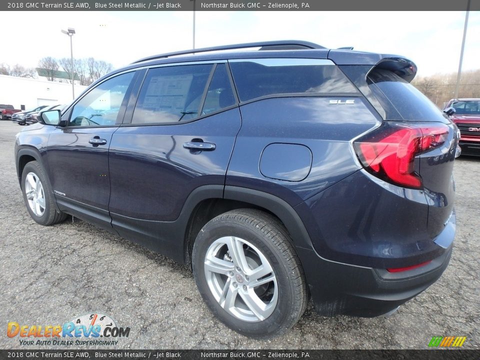 2018 GMC Terrain SLE AWD Blue Steel Metallic / ­Jet Black Photo #7