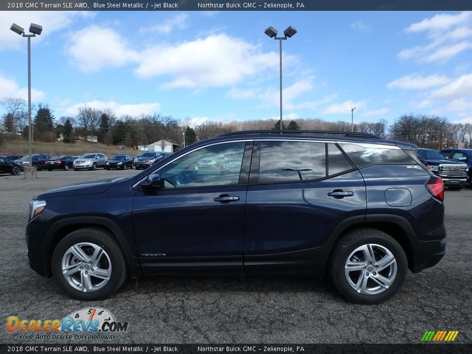 2018 GMC Terrain SLE AWD Blue Steel Metallic / ­Jet Black Photo #8