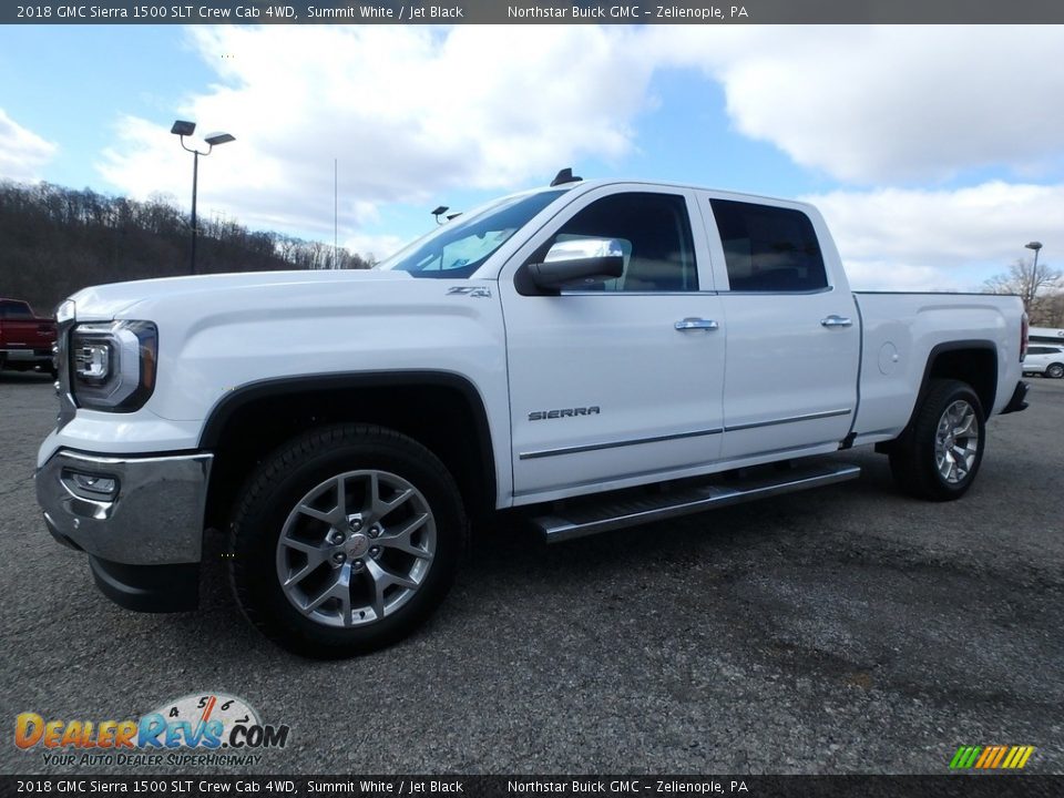 2018 GMC Sierra 1500 SLT Crew Cab 4WD Summit White / Jet Black Photo #1