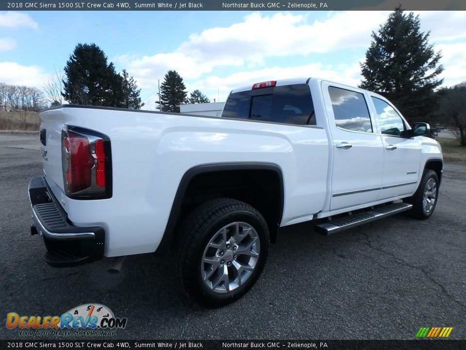 2018 GMC Sierra 1500 SLT Crew Cab 4WD Summit White / Jet Black Photo #5