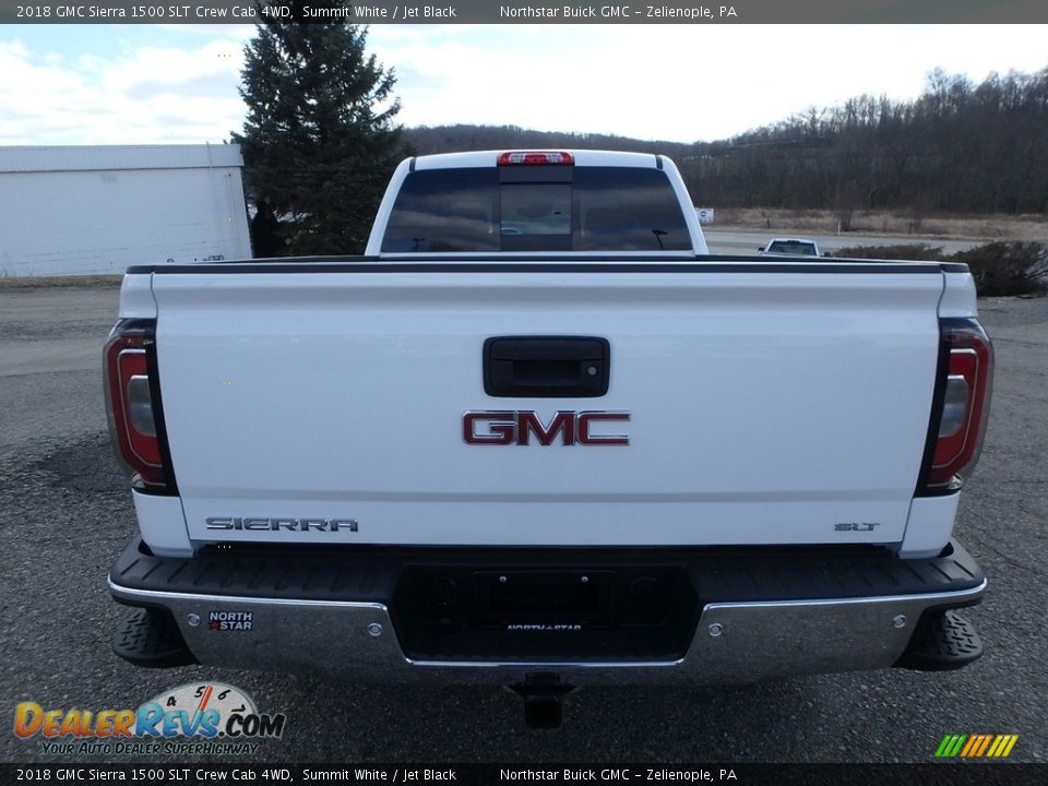 2018 GMC Sierra 1500 SLT Crew Cab 4WD Summit White / Jet Black Photo #6