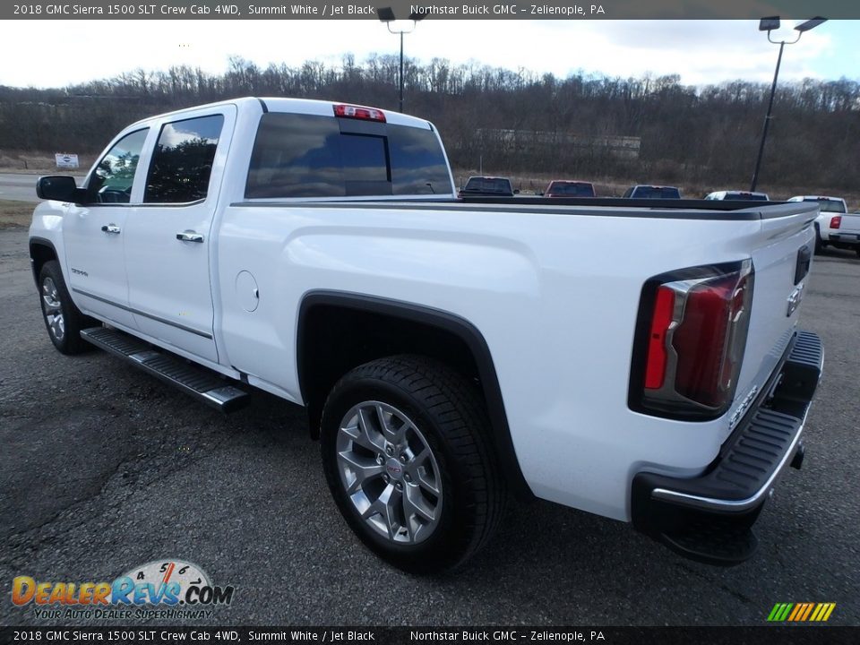 2018 GMC Sierra 1500 SLT Crew Cab 4WD Summit White / Jet Black Photo #7